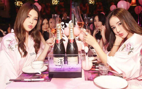 Lonely Young Woman At The Bar