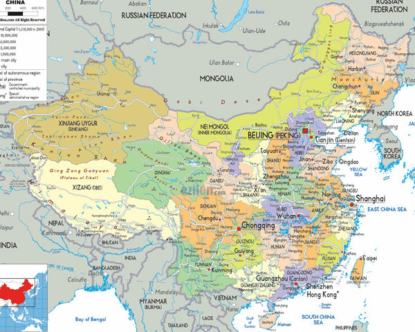 map of china