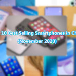 Top 10 Best Selling Smartphones in China november 2020