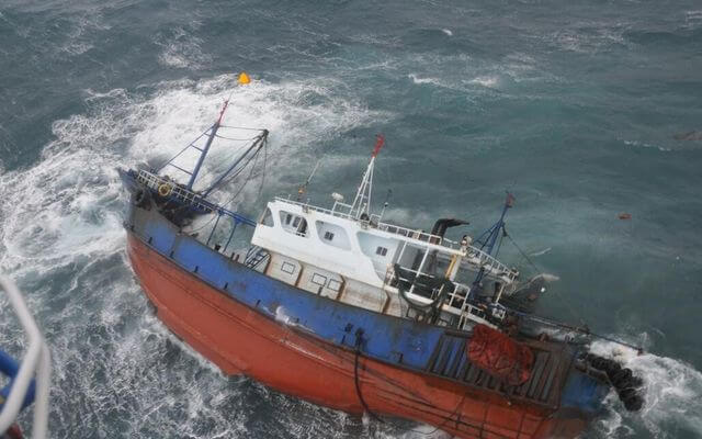 South Korean Fishing Boat Capsized And 2 Chinese Crew Members Missing