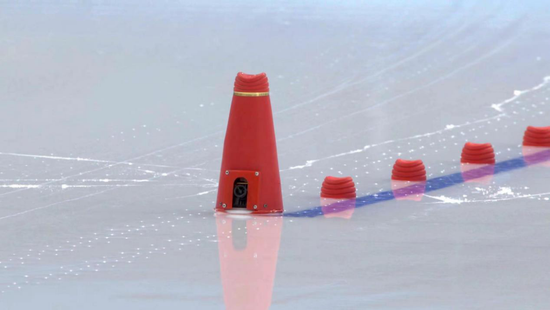 Cone camera developed for speed skating live broadcast